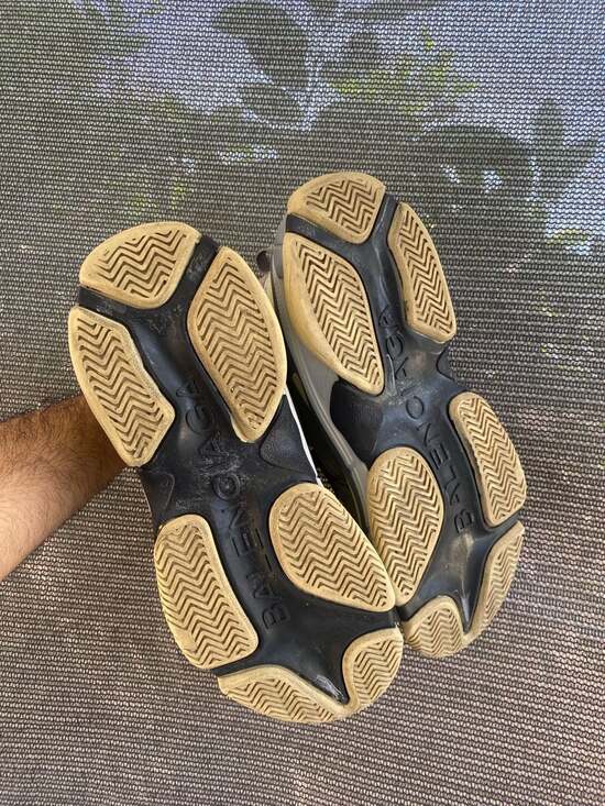 Balenciaga Triple S Sneakers Grey White Blue Size 44 - Picture 6 of 6